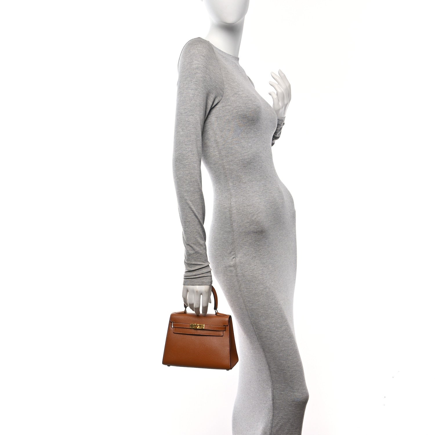 Hermes Courchevel Mini Kelly Sellier 20 Gold 2 of 17