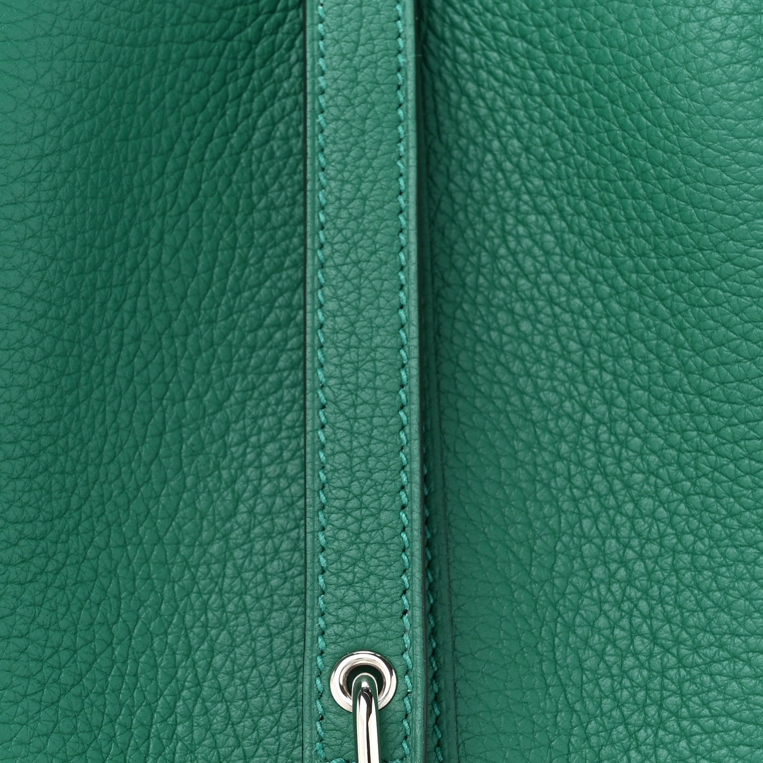 Hermes Taurillon Clemence Matte Alligator Picotin Lock Touch 22 MM Vert Vertigo 8 of 11