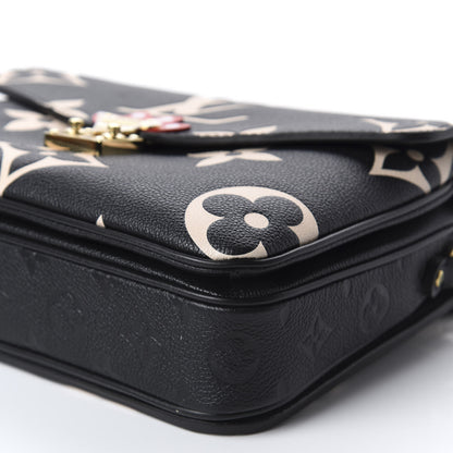 Louis Vuitton Empreinte Monogram Giant Crafty Pochette Metis Black Creme 6 of 8