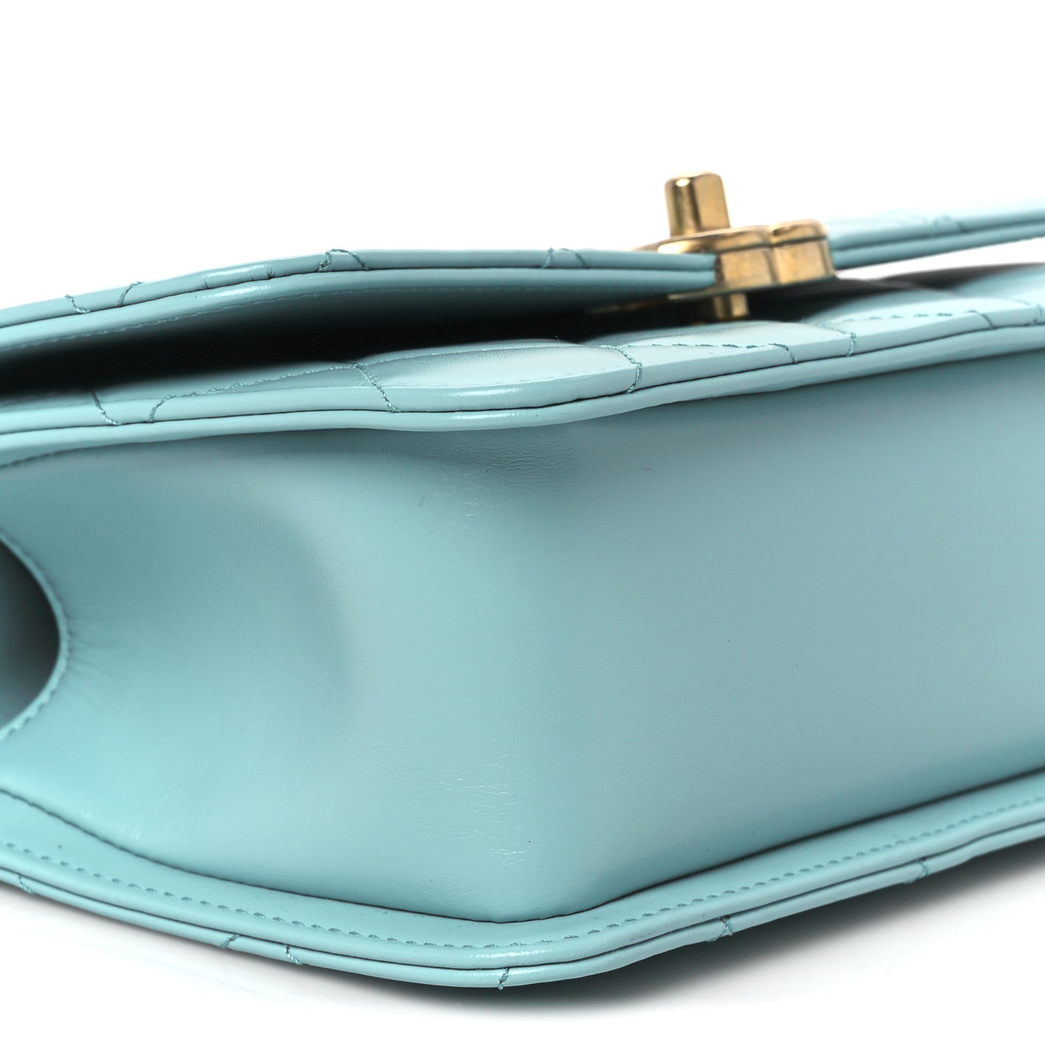Chanel Calfskin Quilted Mini Perfect Fit Flap Turquoise 9 of 10