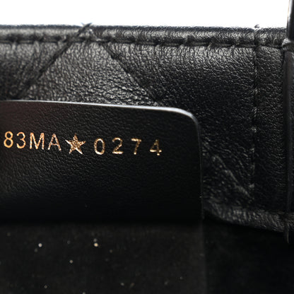 Christian Dior Calfskin Macrocannage Mini Book Tote Black 7 of 12