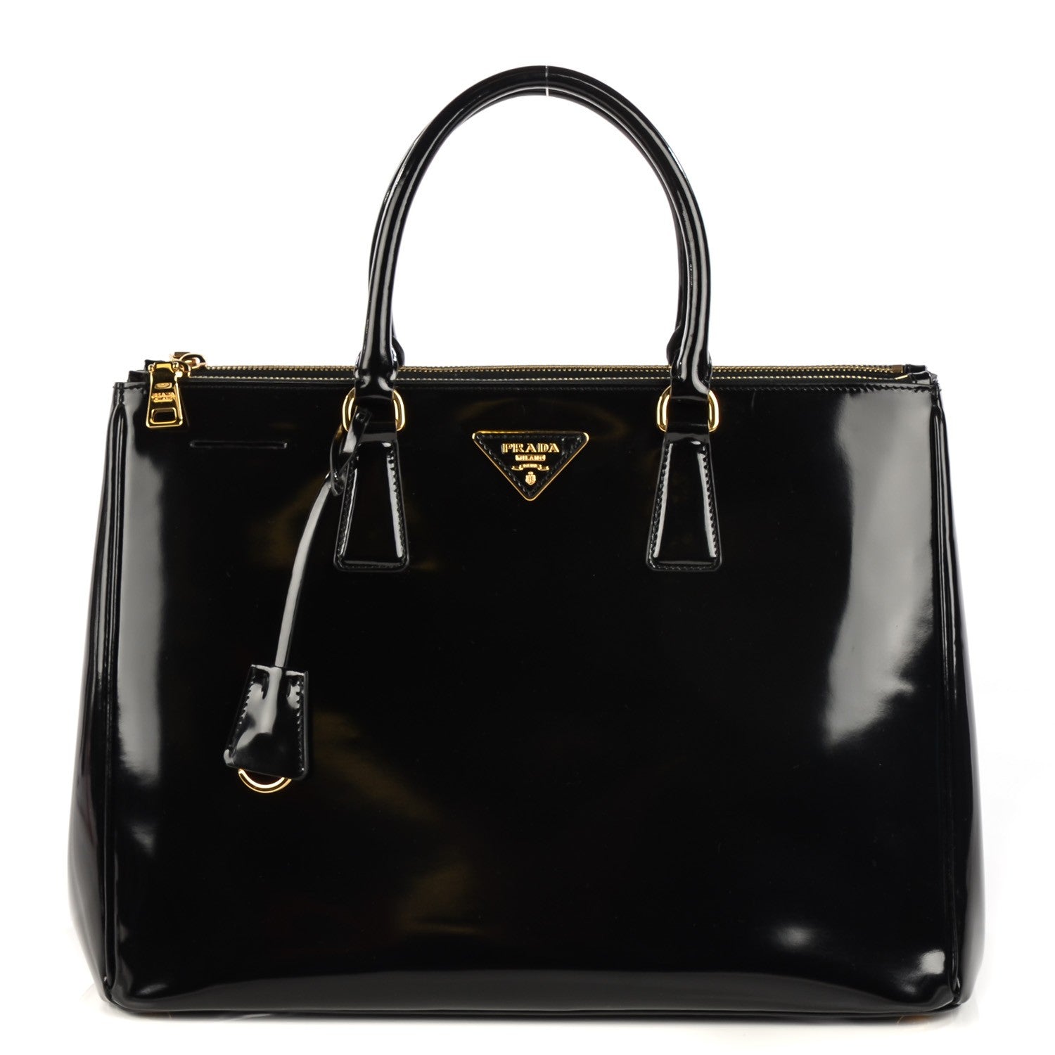 Prada Spazzolato Large Double Zip Tote Black 1 of 10