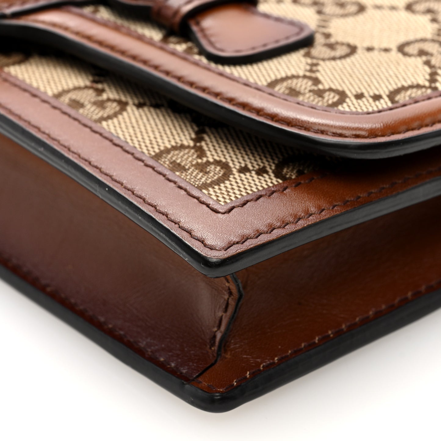 Monogram Lady Web Convertible Wallet Beige Cuir