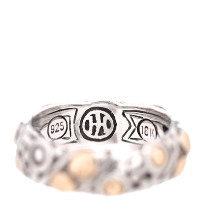 John Hardy Sterling Silver 18K Yellow Gold Jaisalmer Dot Band Ring 52 6 4 of 4
