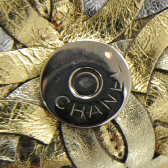 Chanel Calfskin Crackled CC Mix Flap Metallic 10 of 11