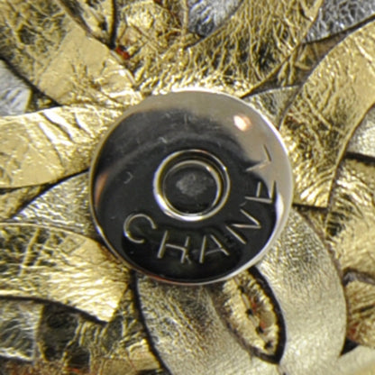Chanel Calfskin Crackled CC Mix Flap Metallic 10 of 11