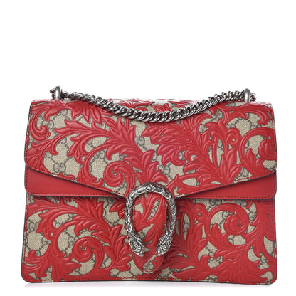 Gucci GG Supreme Monogram Arabesque Medium Dionysus Shoulder Bag Hibiscus Red 1 of 7