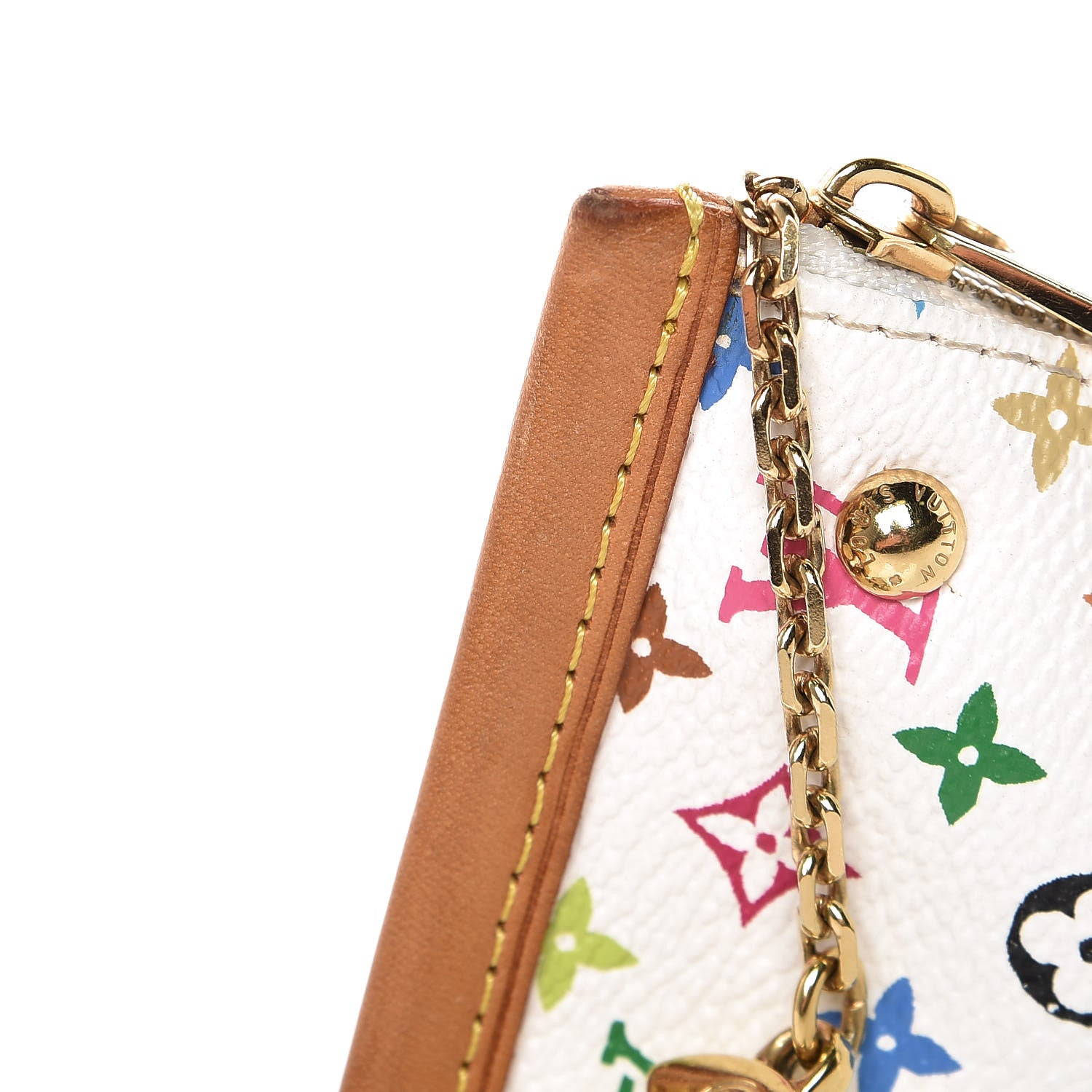 Louis Vuitton Monogram Multicolor Berlingot Coin Purse White 9 of 9