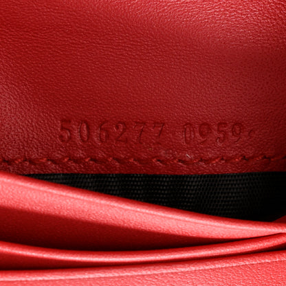 Gucci GG Supreme Monogram Bosco Patch Card Case Wallet Beige Malva Hibiscus Red 8 of 8