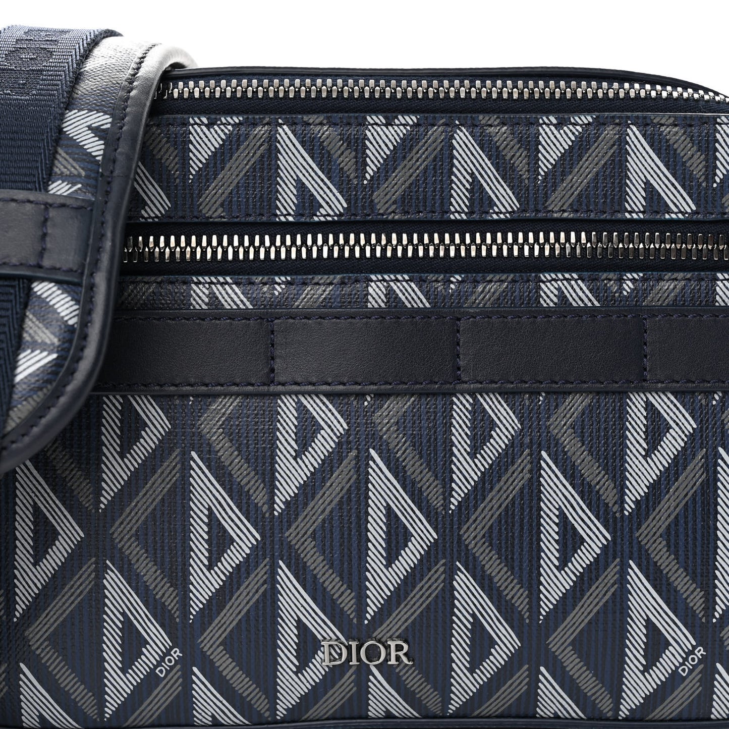 Coated Canvas CD Diamond Safari Messenger