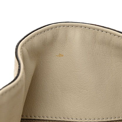Gucci Lizard Canvas Embroidered Peggy Bamboo Top Handle Hobo White Pink 11 of 11
