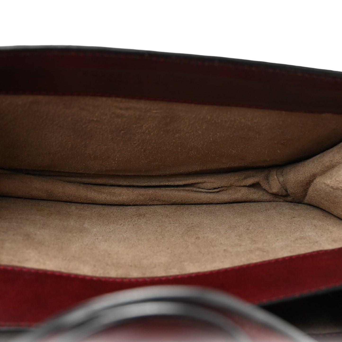 French Calfskin Intrecciato City Knot Bag Burgundy