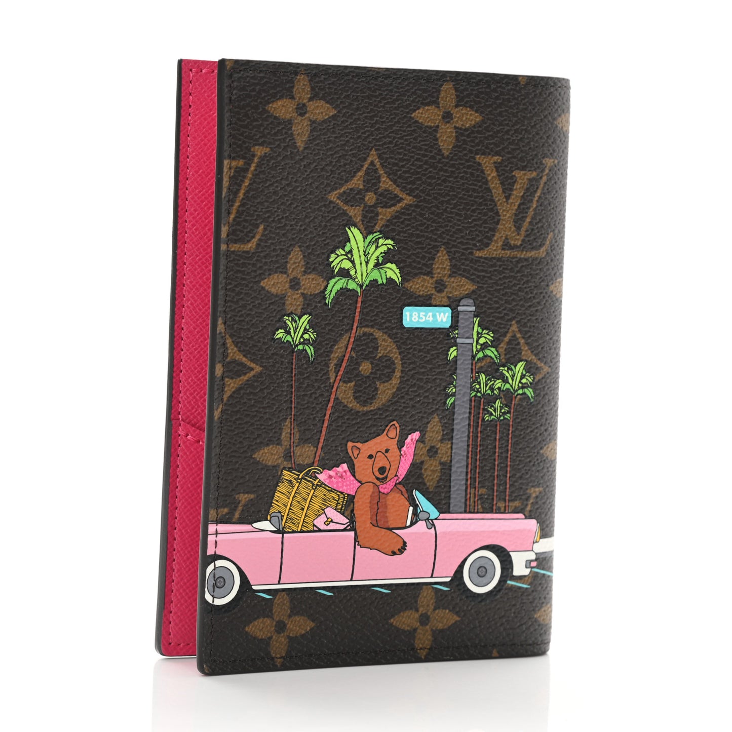 Monogram 2021 Christmas Animation Hollywood Passport Cover Fuchsia