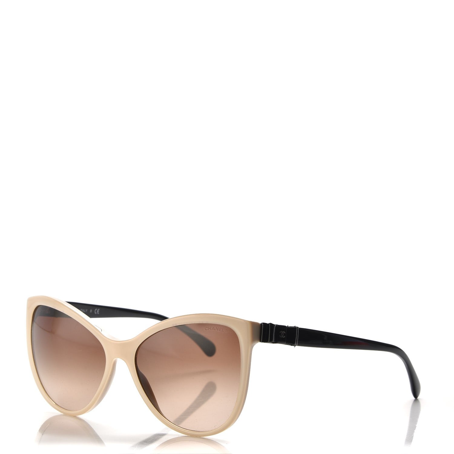 Chanel Butterfly Charms Sunglasses 5281 Beige Black 1 of 7