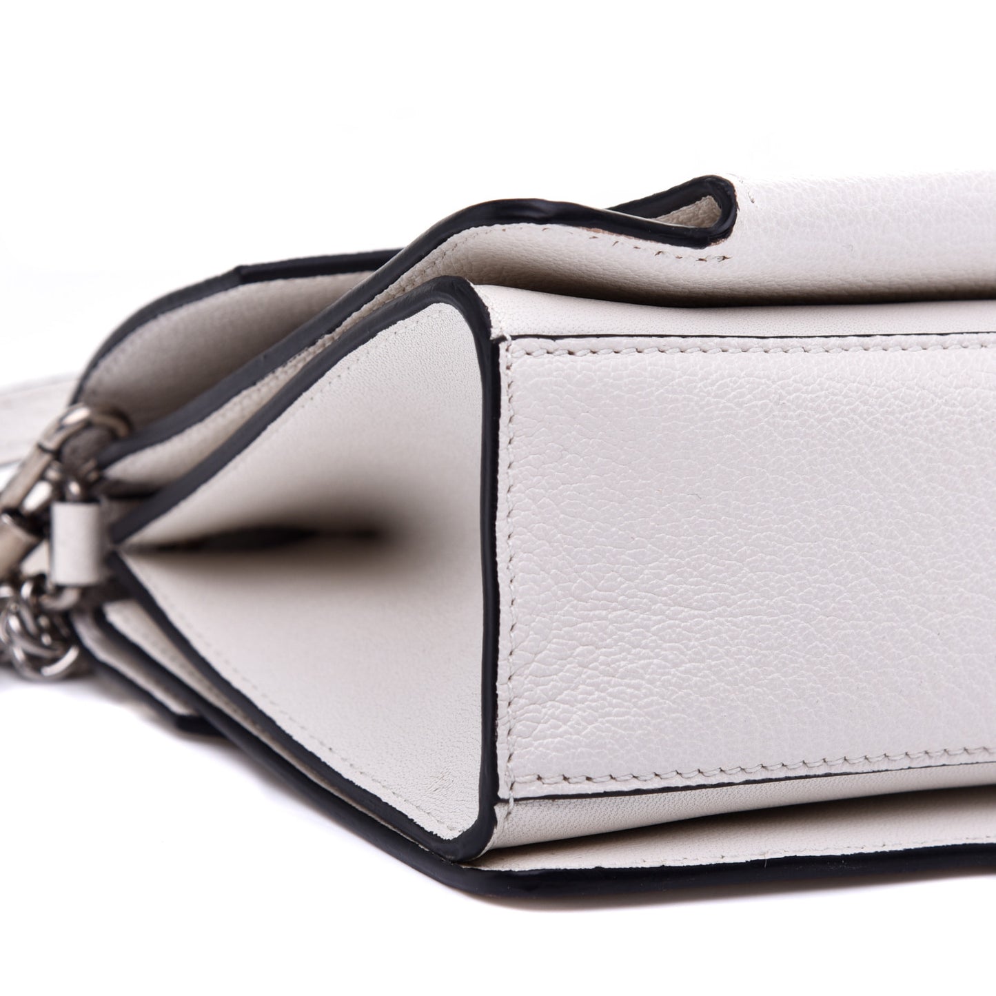 Goatskin Small GV3 Shoulder Bag White