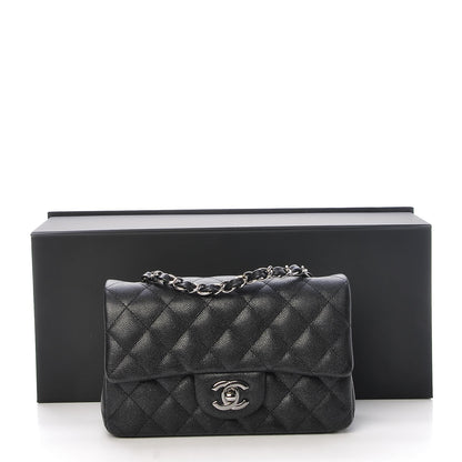 Chanel Iridescent Caviar Quilted Mini Rectangular Flap Black 8 of 8