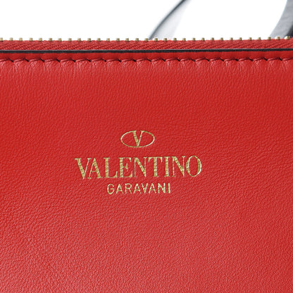 Valentino Garavani Raffia Medium Vlogo Escape Shopper Natural Black Rouge 7 of 9