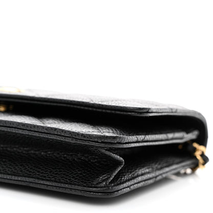 Chanel Caviar Quilted Wallet on Chain WOC Black 11 of 14