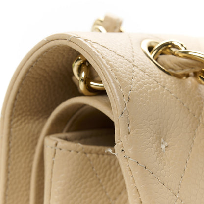 Chanel Caviar Quilted Jumbo Double Flap Beige 12 of 12