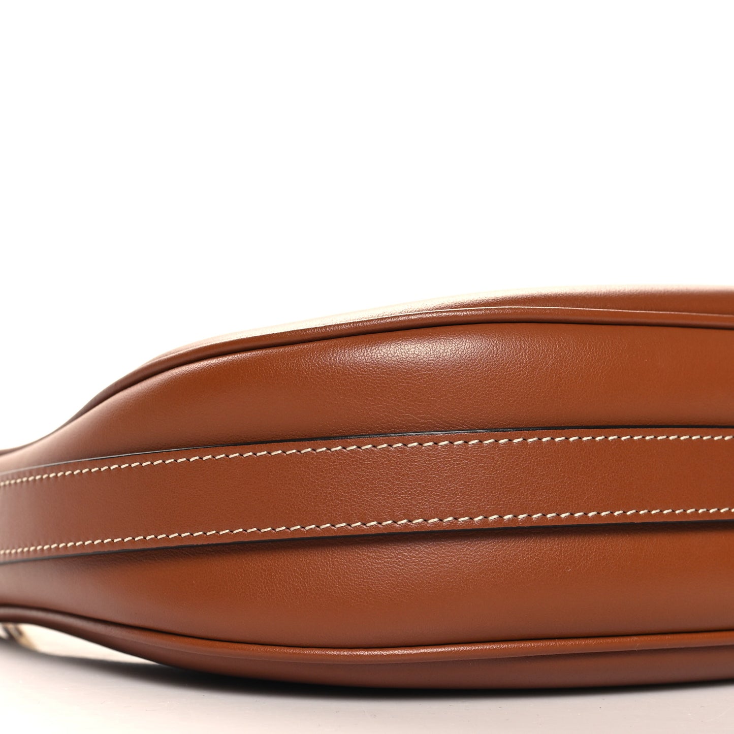 Smooth Calfskin Medium Strap Ava Shoulder Bag Tan