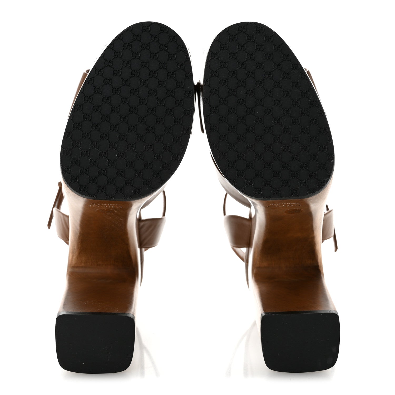 Gucci Nappa Charlotte GG Platform Sandals 36.5 Sundial 6 of 11