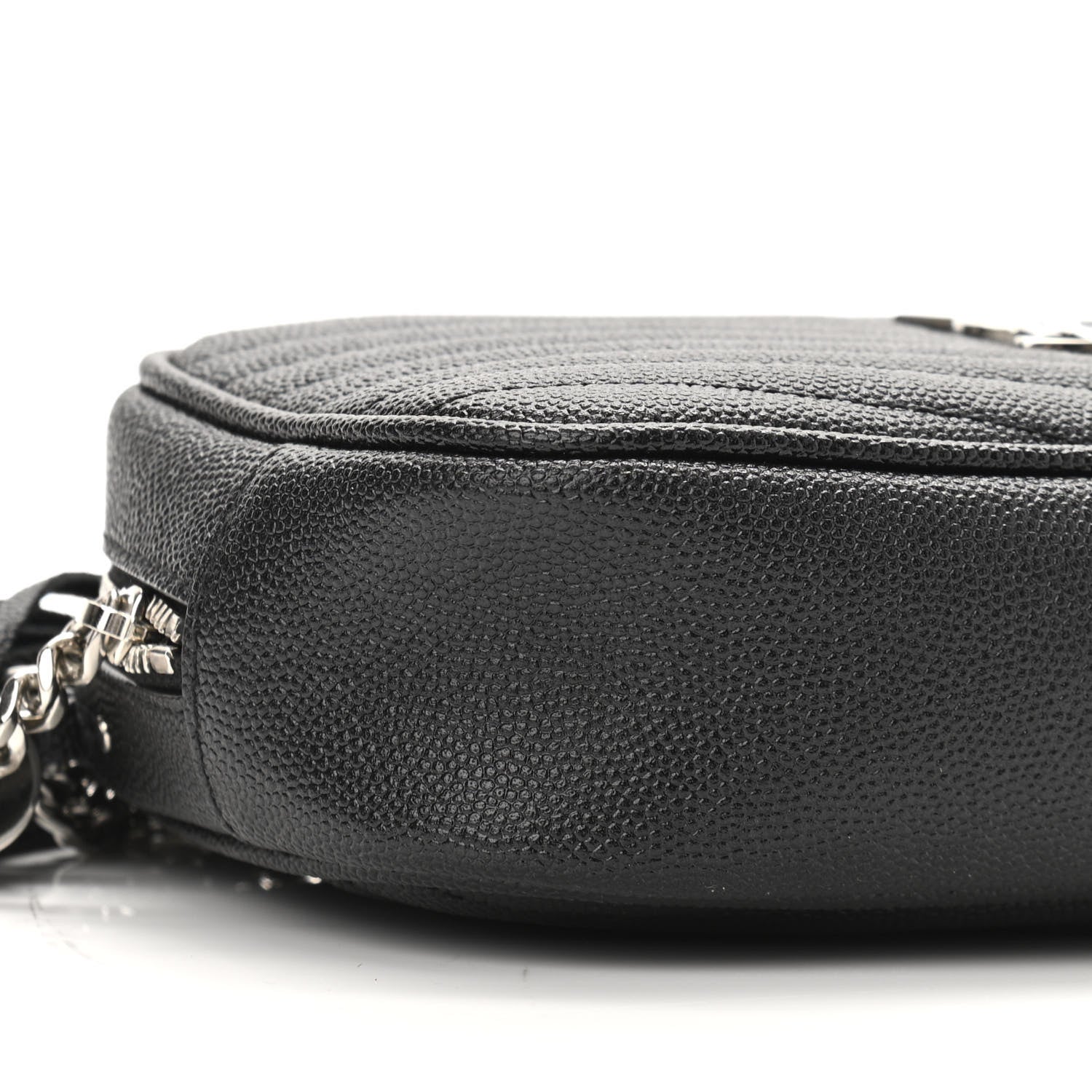 Saint Laurent Grain De Poudre Matelasse Monogram Mini Lou Camera Bag Black 9 of 11