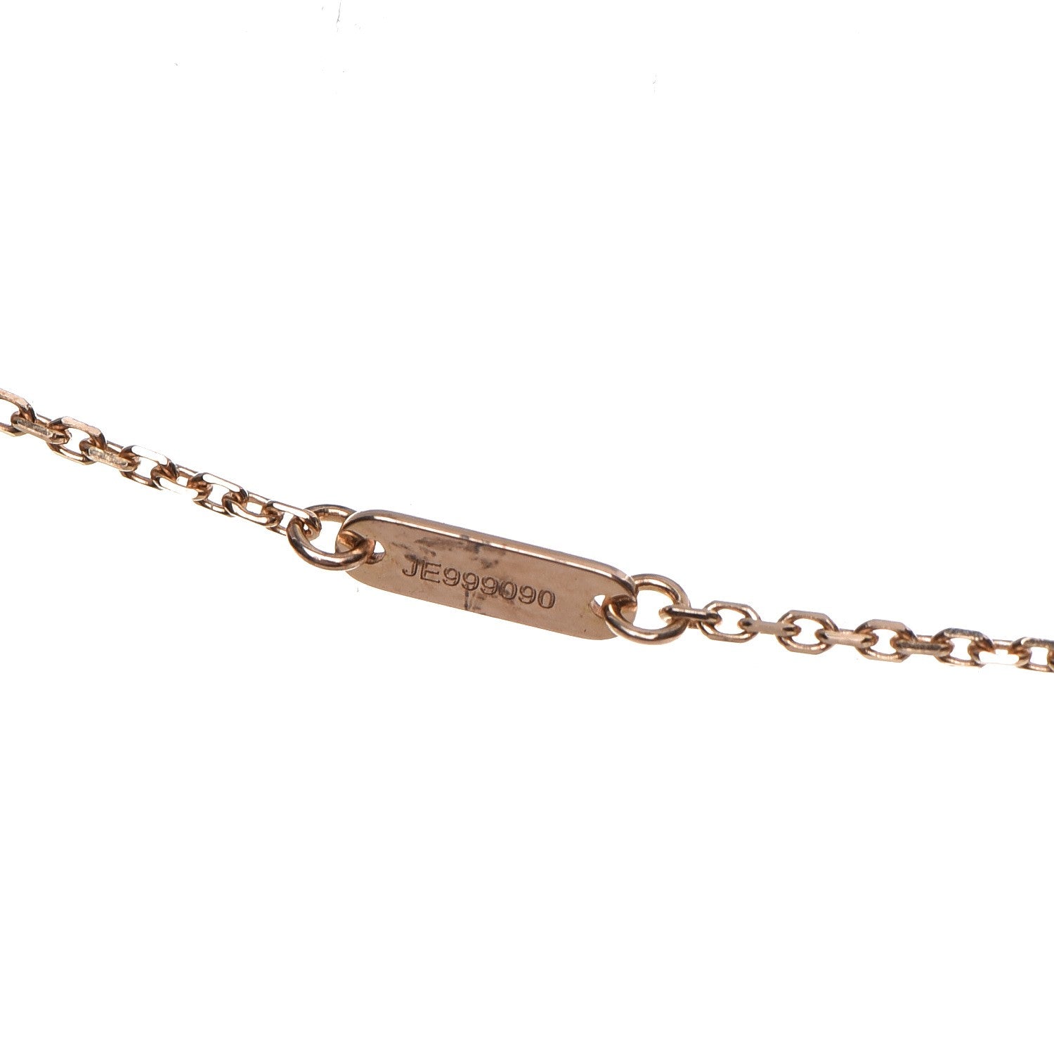 Van Cleef & Arpels 18K Rose Gold Carnelian Sweet Alhambra Pendant Necklace 7 of 8