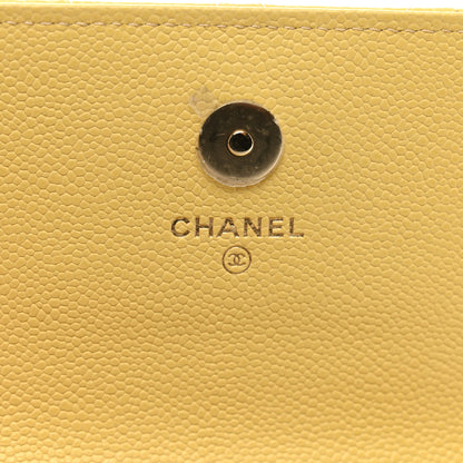 Chanel Caviar Quilted Business Affinity Clutch With Chain Flap Yellow 8 of 12