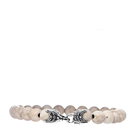 David Yurman Sterling Silver Riverstone 8mm Spiritual Beads Bracelet 3 of 5