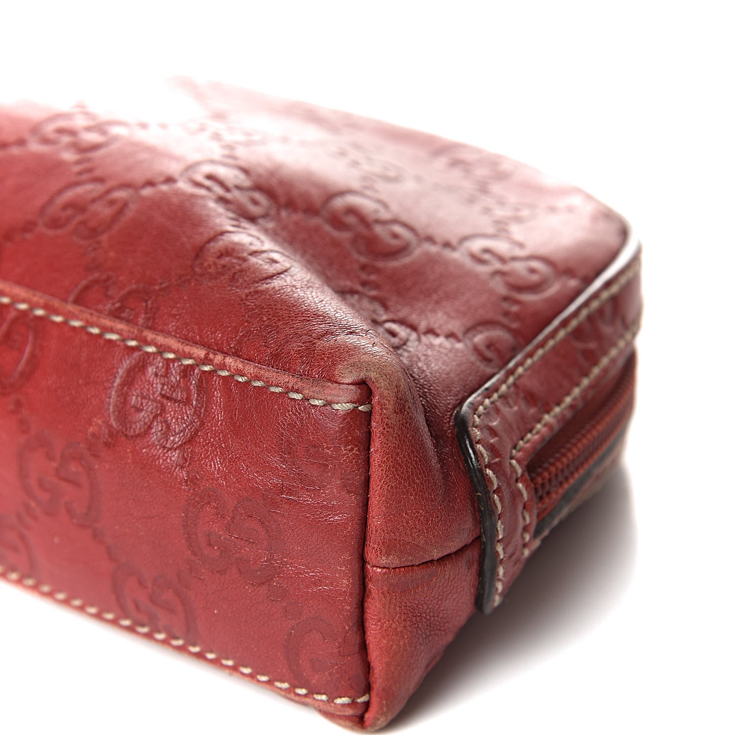 Gucci Guccissima GG Cosmetic Case Red 10 of 16