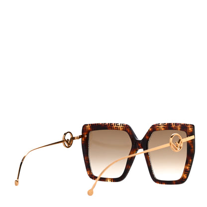 Fendi Acetate Metal F is Fendi FF Butterfly Sunglasses FF 0410/S Havana 3 of 7
