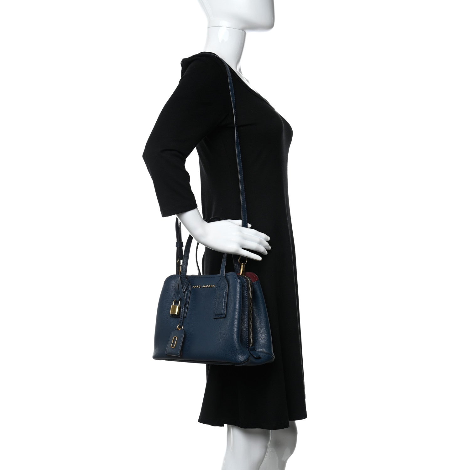Marc Jacobs Pebbled Calfskin The Editor 29 Tote Blue Sea 2 of 9