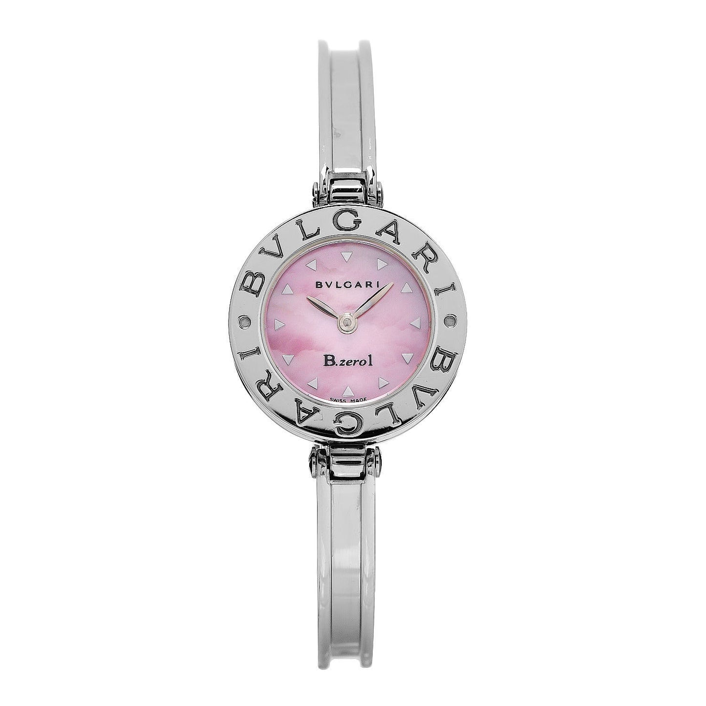 Stainless Steel Pink Mother of Pearl 22mm B.zero1 Quartz Watch