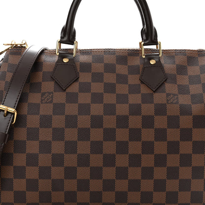 Louis Vuitton Damier Ebene Speedy Bandouliere 30 7 of 15