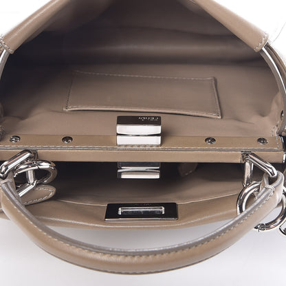 Fendi Nappa Mini Peekaboo Iconic Satchel Tortora 6 of 8