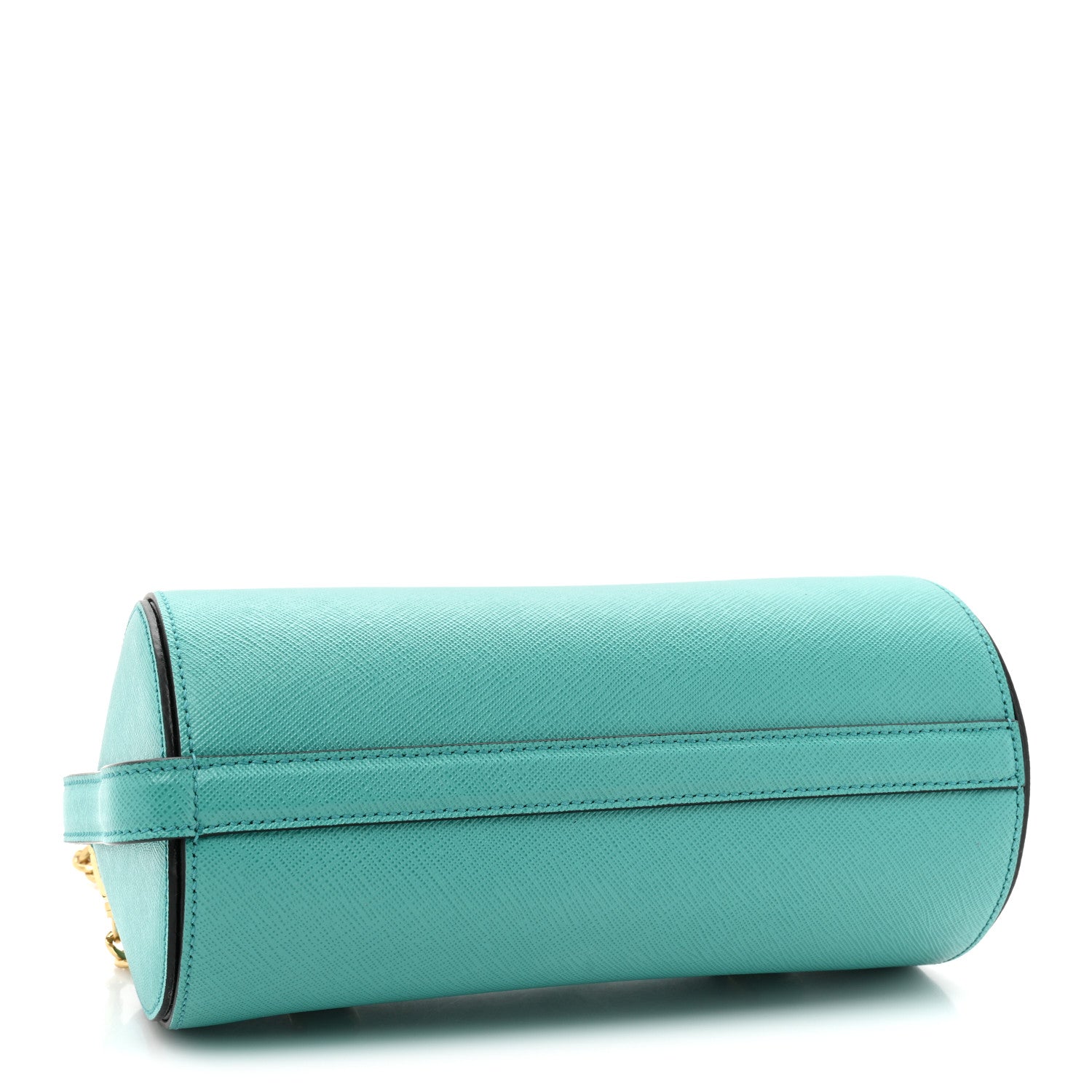 Prada Saffiano Mini Sybille Barrel Bag Blue 4 of 9