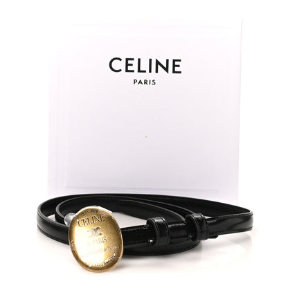 Celine Taurillon Calfskin 13mm Mini Maison Belt 85 34 Black 6 of 6