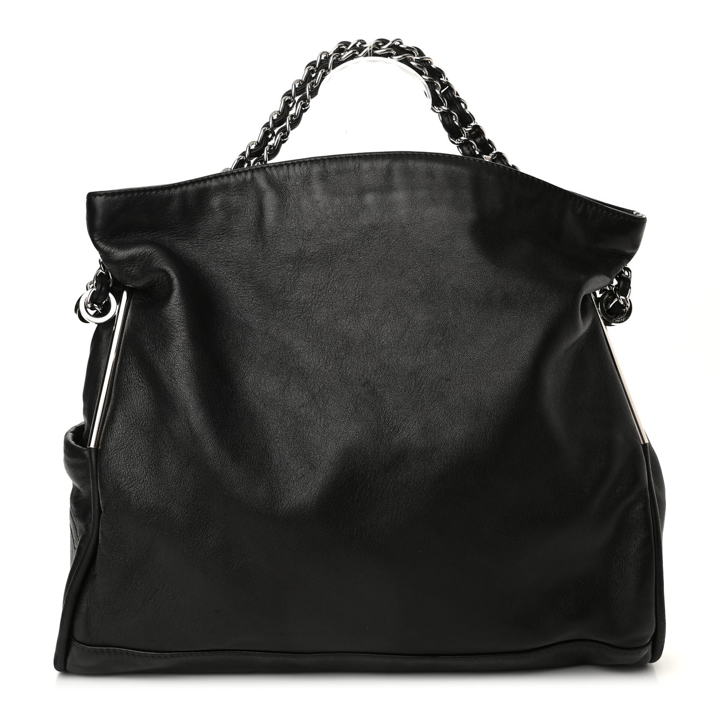Lambskin Large Ultimate Soft Tote Black
