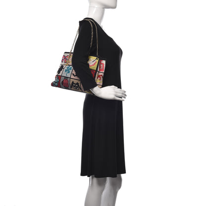 Chanel Needlepoint Precious Symbols Shoulder Bag Black 2 of 11