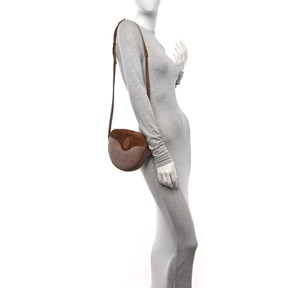 Saint Laurent Velvet Suede Le Monogramme Coeur Crossbody Brown 2 of 10