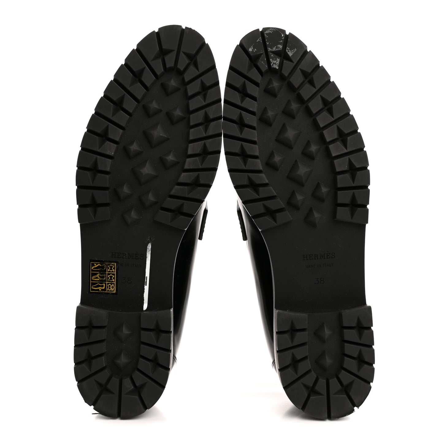 Calfskin Womens Faubourg Loafers 38 Black