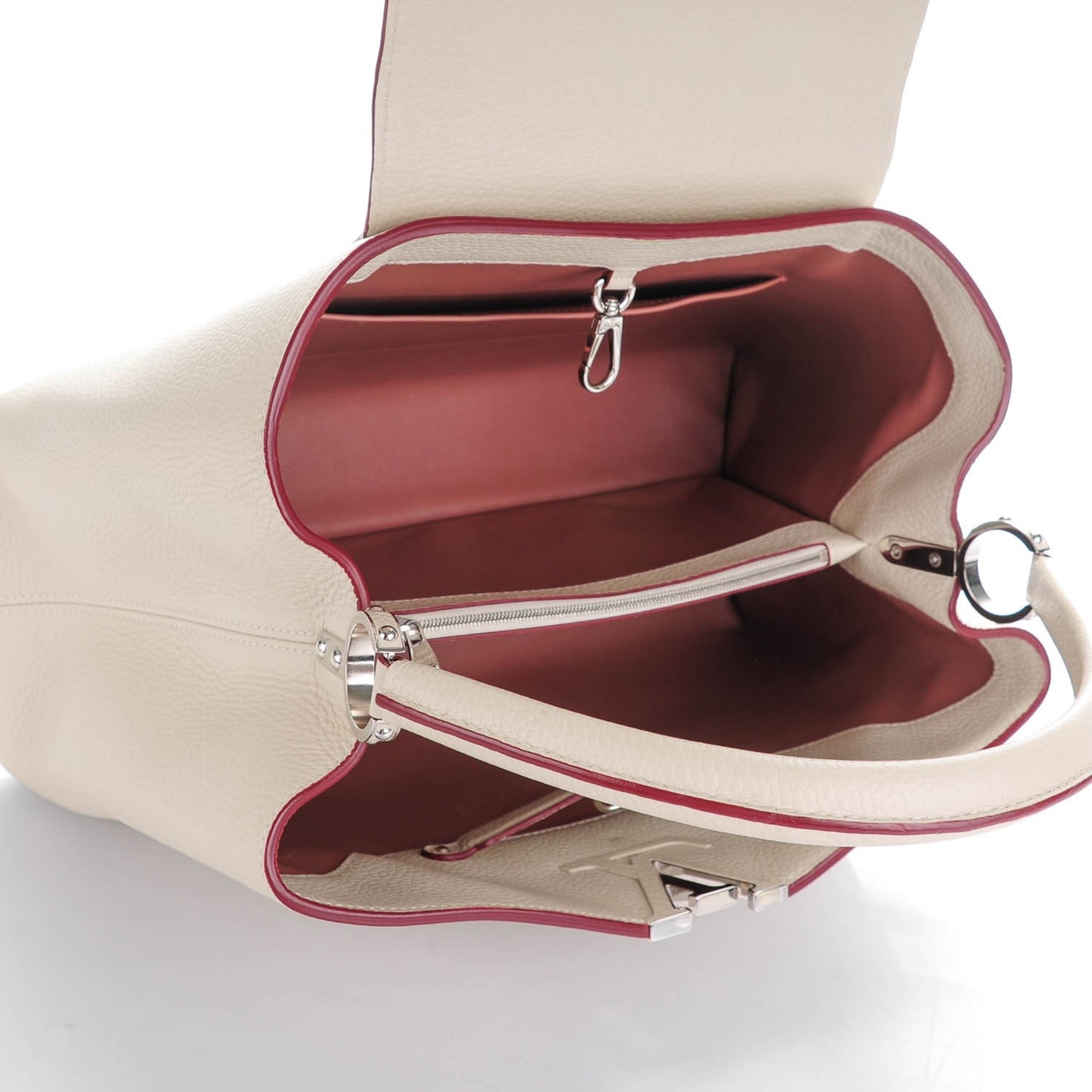 Taurillon Capucines GM Blanc Casse