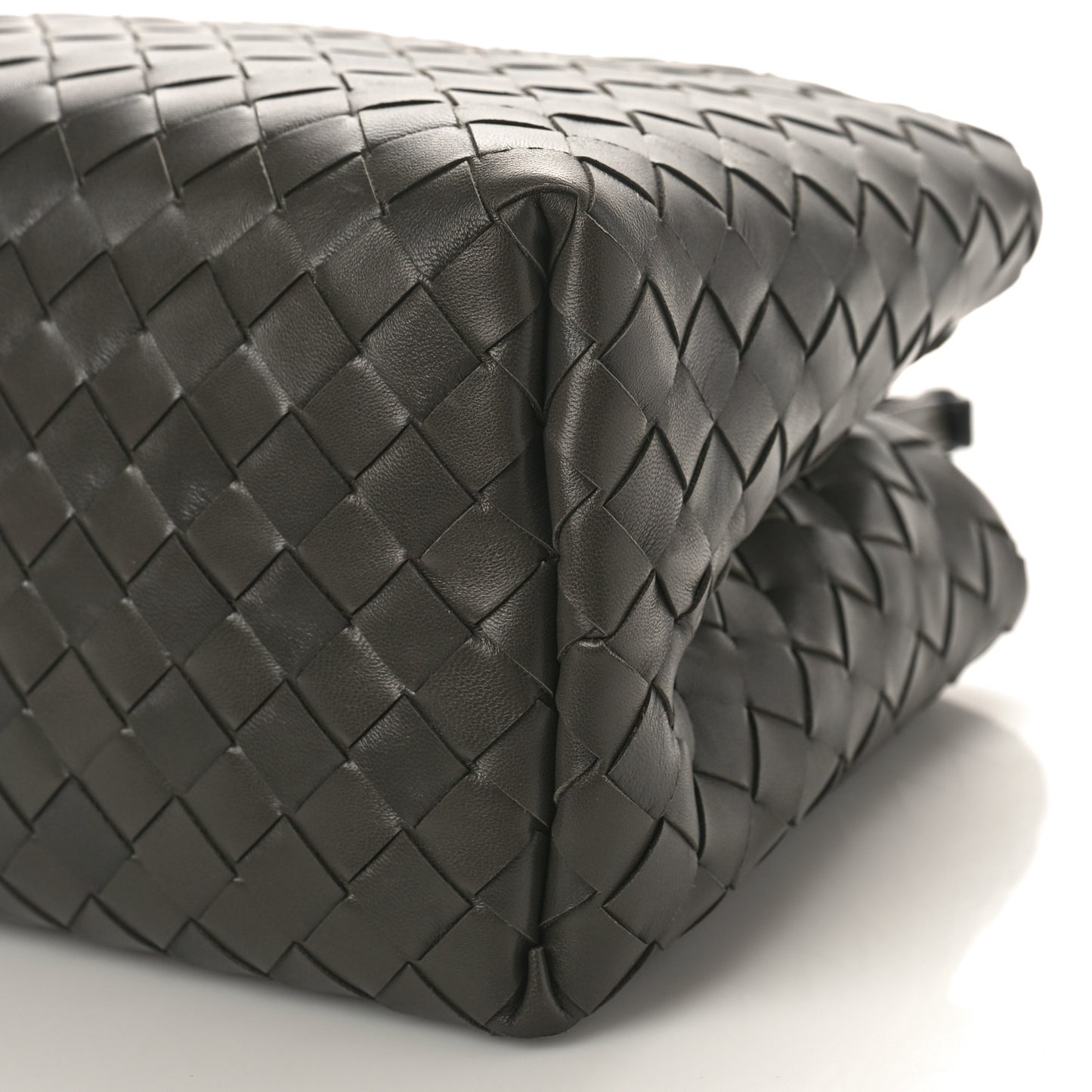 Nappa Intrecciato New Roma Tote Grey