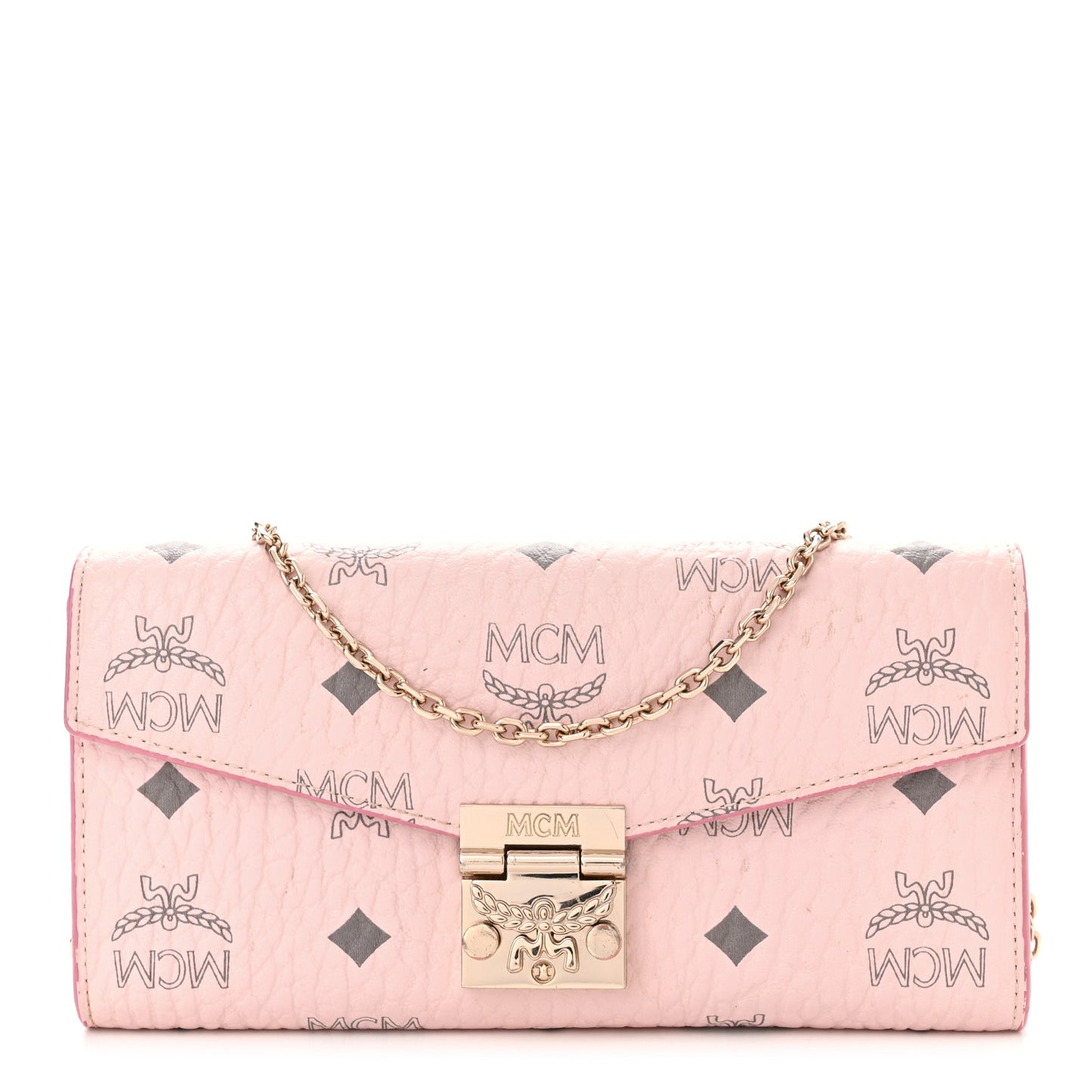 Visetos Large Patricia Wallet On Chain Soft Pink