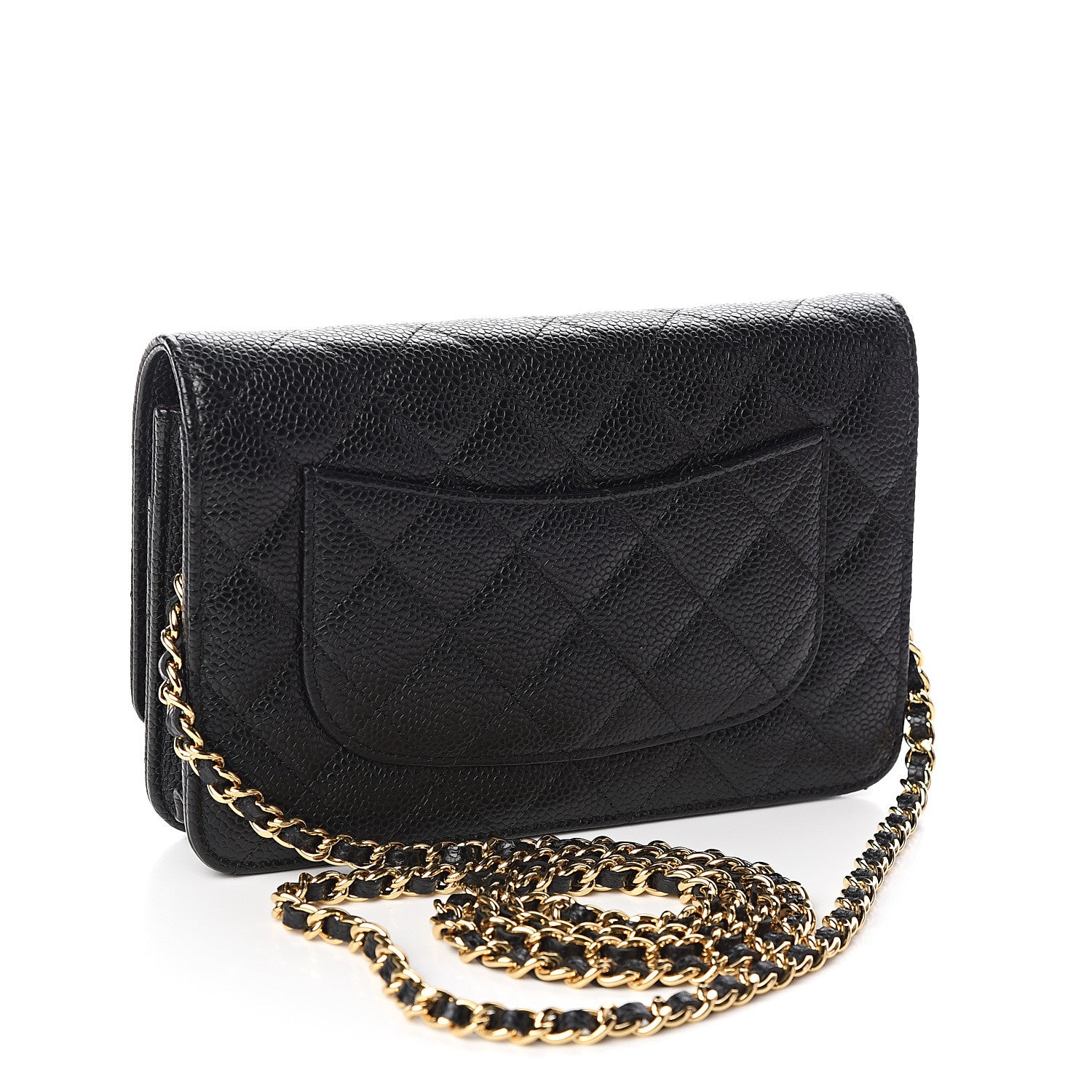 Chanel Caviar Quilted Wallet On Chain WOC Black 2 of 10