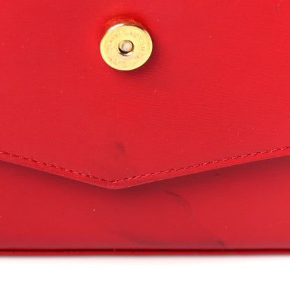 Saint Laurent Smooth Calfskin Monogram Sulpice Chain Wallet Red 11 of 16
