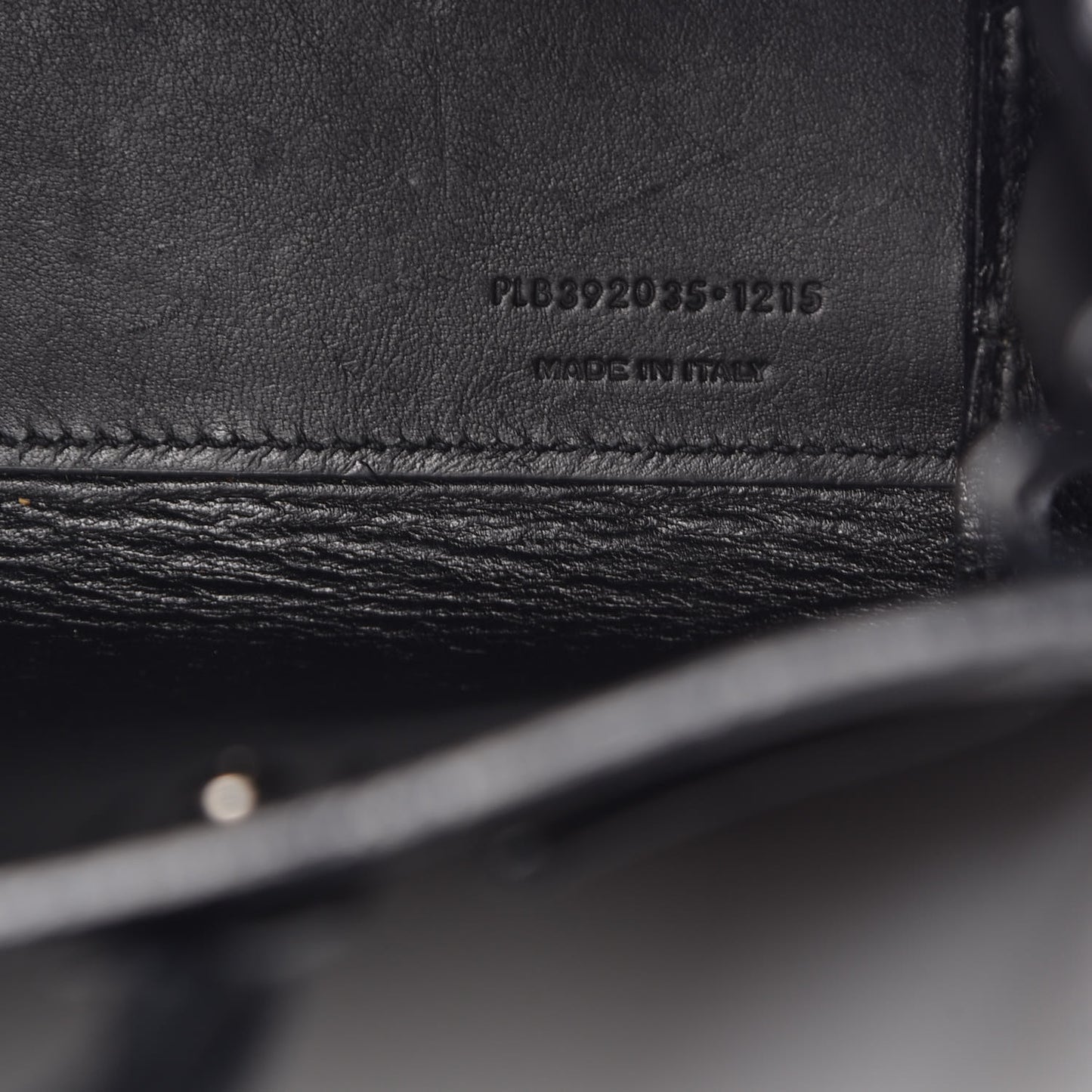 Grained Calfskin Nano Sac De Jour Black