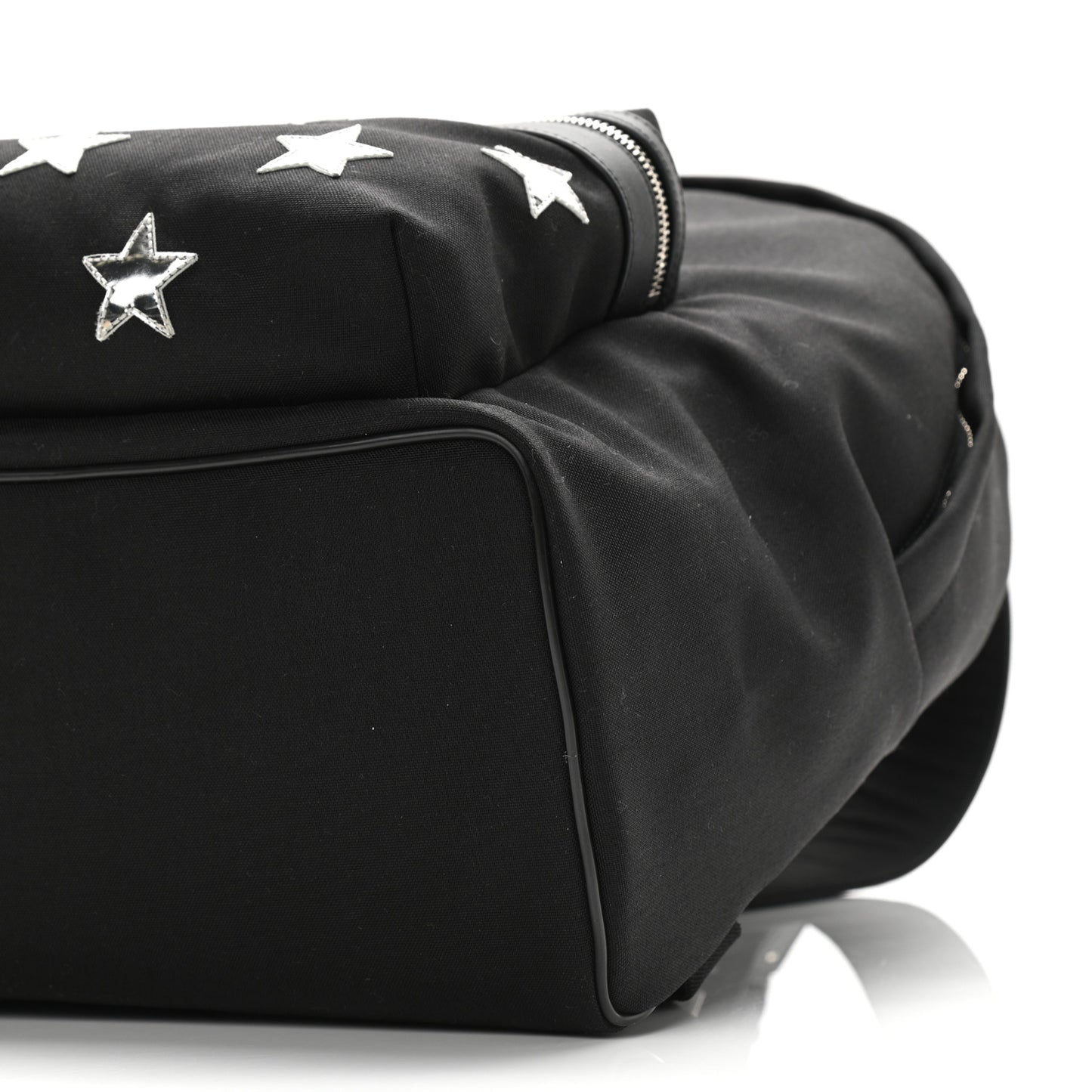 Canvas Stars Print Hunting Backpack Black Silver