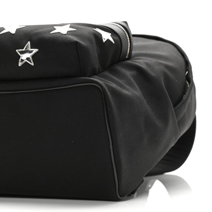 Saint Laurent Canvas Stars Print Hunting Backpack Black Silver 8 of 8