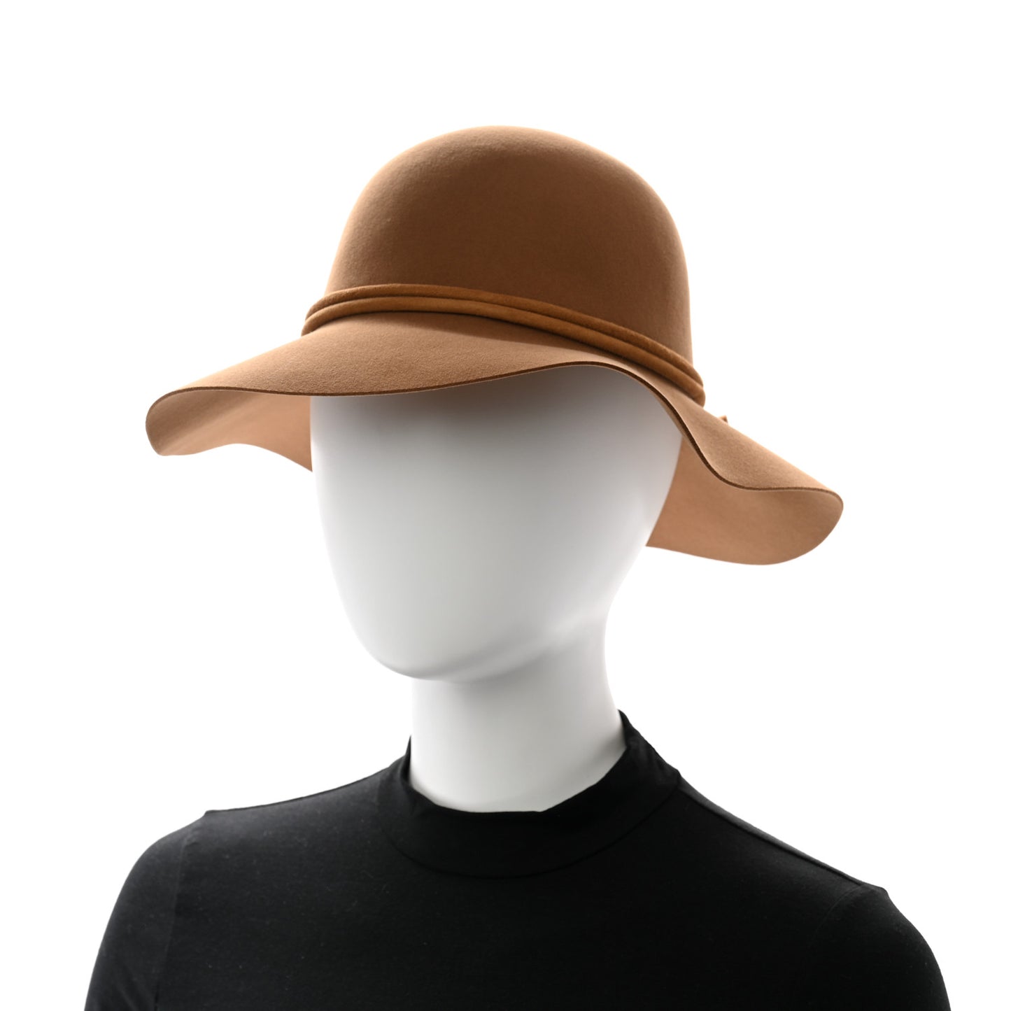 Rabbit Felt Lambskin Vicky Hat 56 Beige